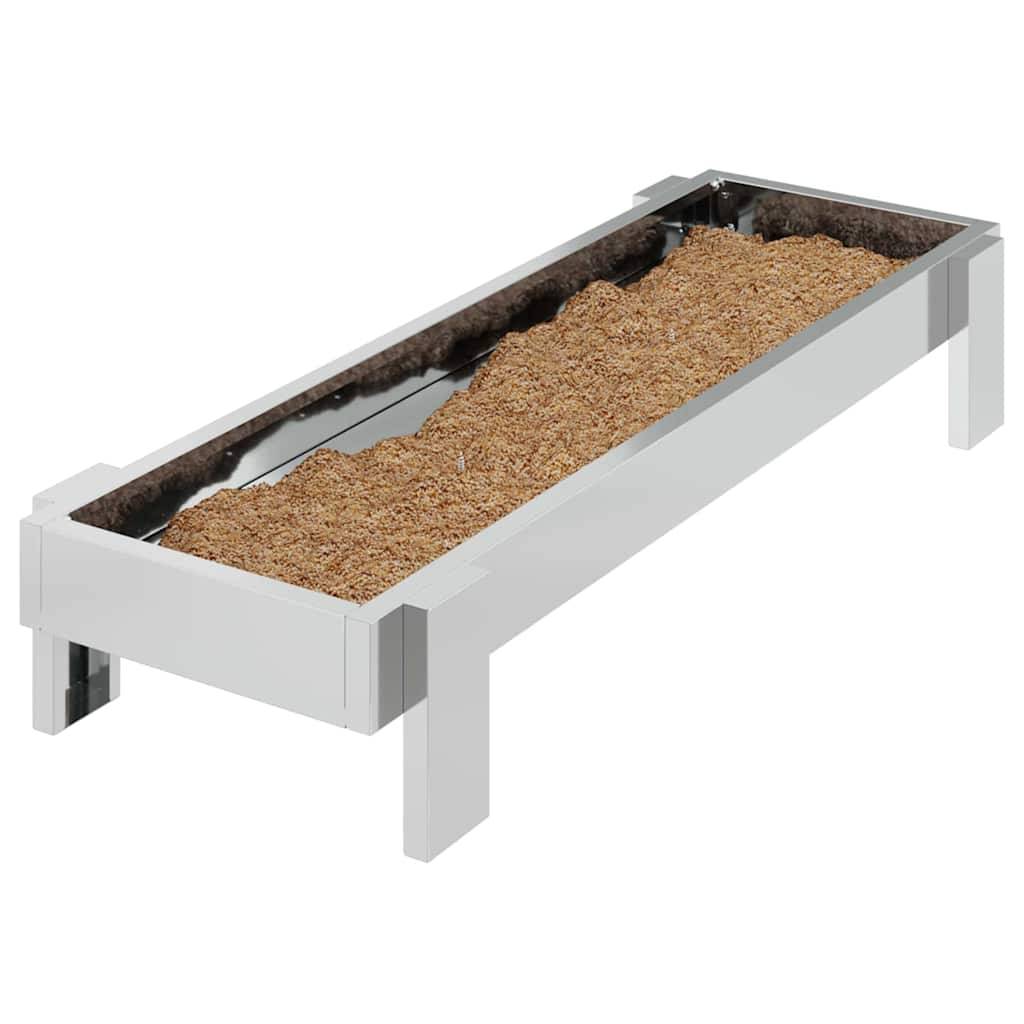 Auge Alimentation Poule Galvanisée Durable 5kg Argent - ComfortXL Outdoor Living - Image 3