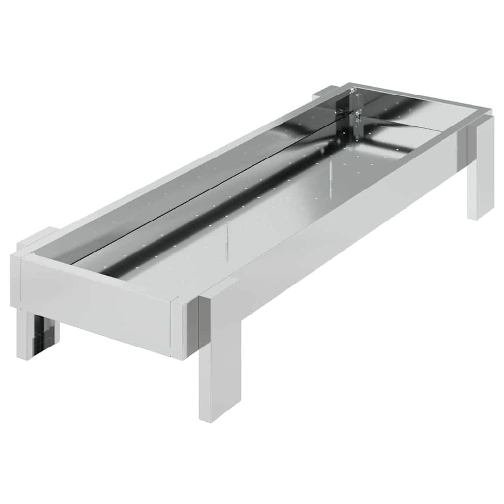 Auge Alimentation Poule Galvanisée Durable 5kg Argent - ComfortXL Outdoor Living - Image 2