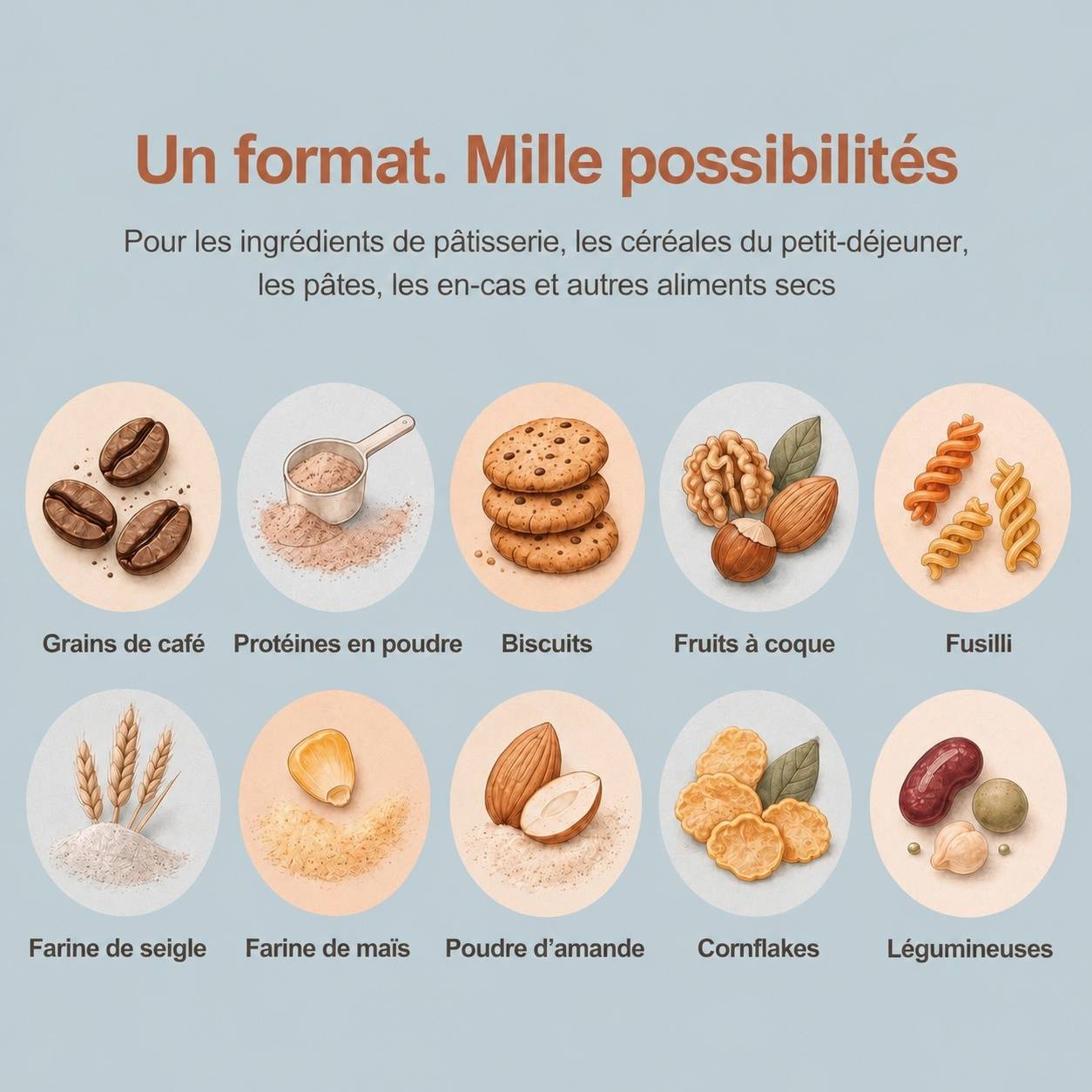 Set de 6 Boîtes Alimentaires Hermétiques 2,5 L pour Farine et Sucre - Image 8