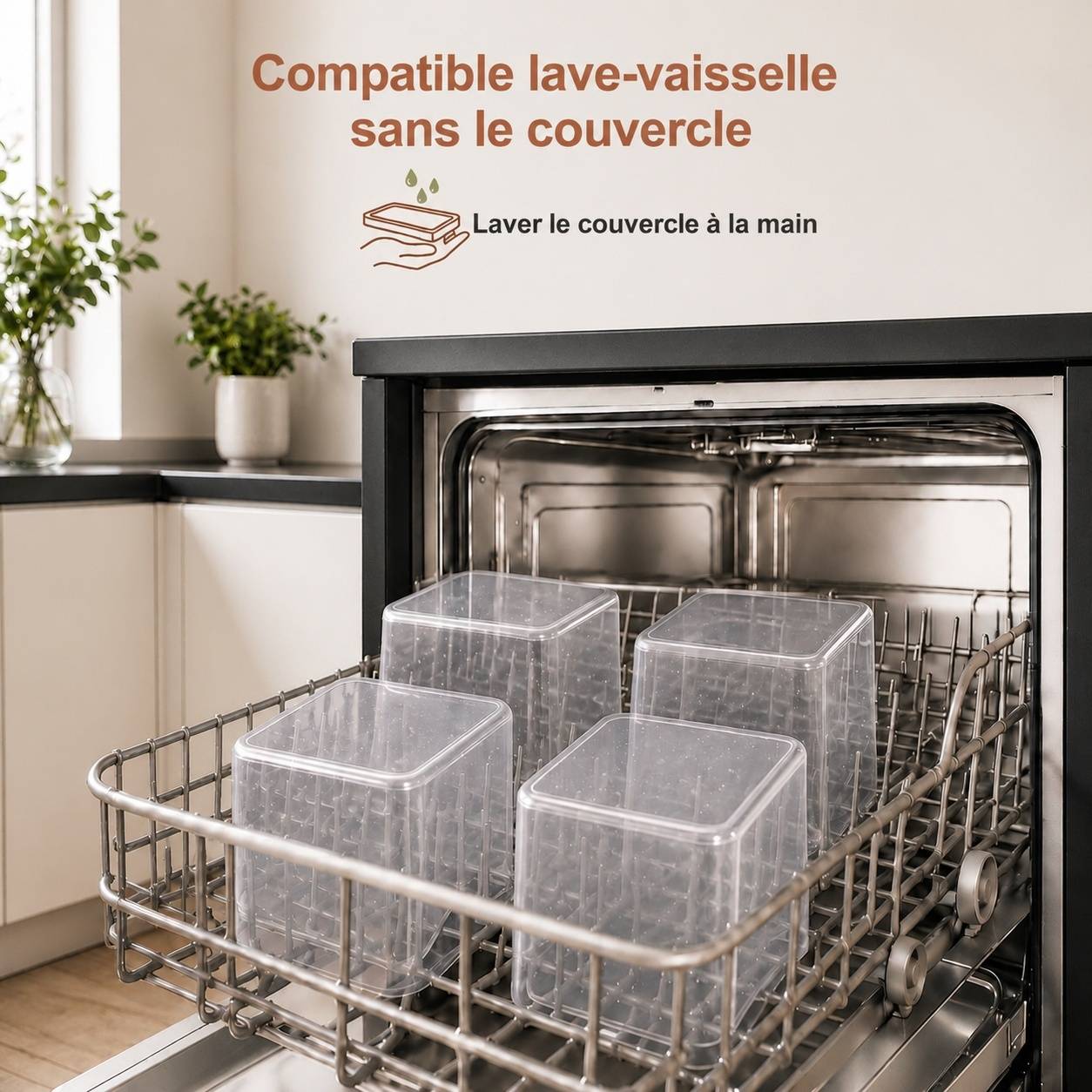 Set de 6 Boîtes Alimentaires Hermétiques 2,5 L pour Farine et Sucre - Image 9