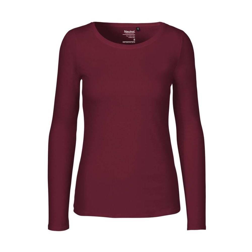 T-shirt manches longues FEMME NEUTRAL Bordeaux XXL - Image 1