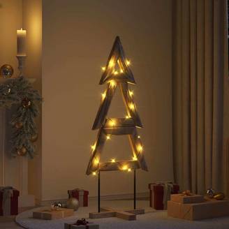 Sapin de Noël en bois de teck massif décoration rustique pour salon 150 cm – ComfortXL Outdoor Living