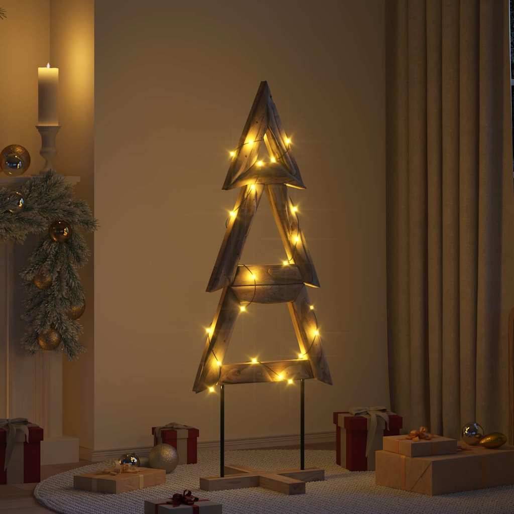 Sapin de Noël en bois de teck massif décoration rustique pour salon 150 cm – ComfortXL Outdoor Living