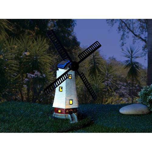 Moulin décoratif solaire à led 32 cm MAGNETICLAND - Image 4