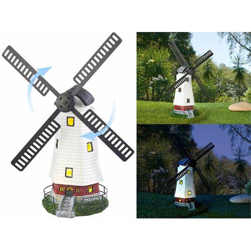 Moulin décoratif solaire à led 32 cm MAGNETICLAND - Image 1