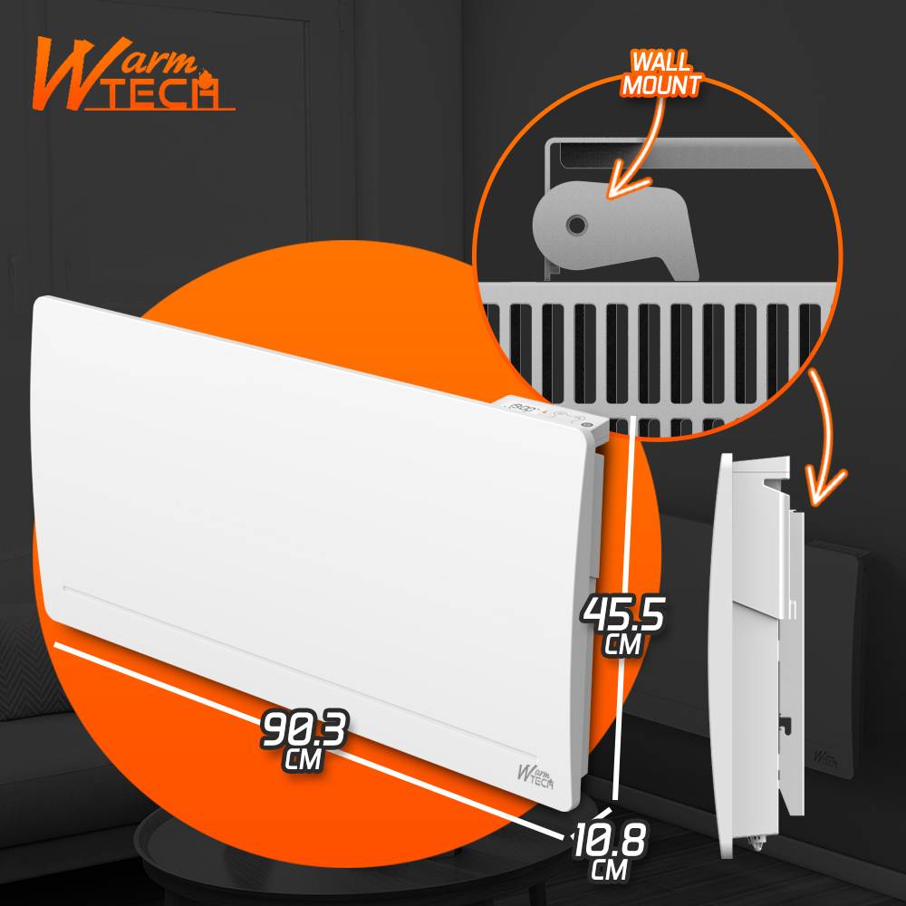 Radiateur inertie fonte 2000 W - IP24 - NF - Fil pilote 6 ordres. - Image 4