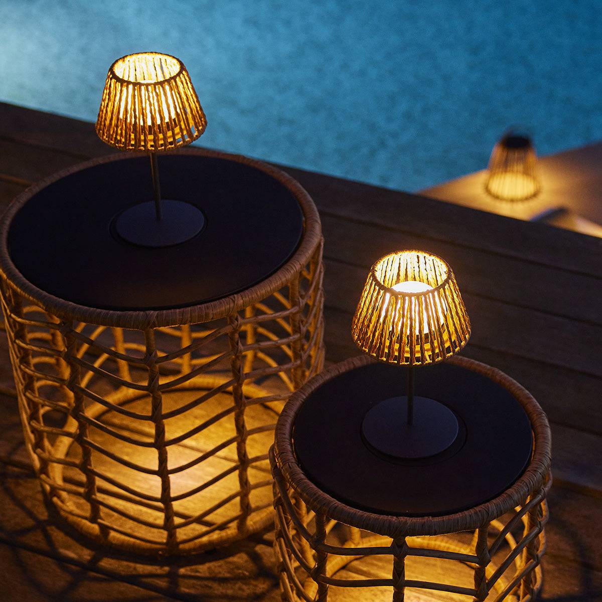 Lumisky - 2 Lampes de table TWINS RAFFY H24cm - Image 2