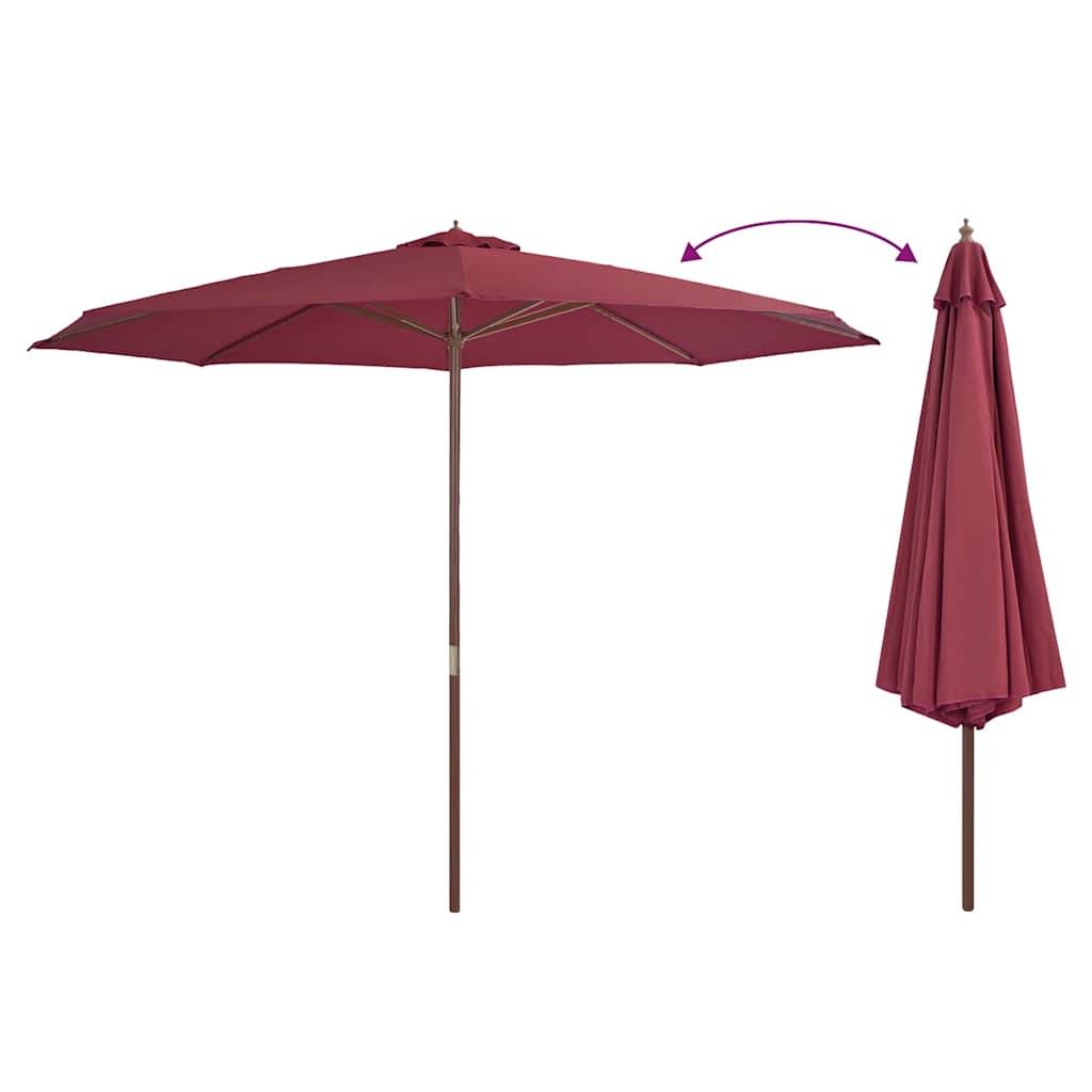 Prolenta Premium - Parasol polyester rouge 350 x 240 cm - Prolenta premium p375.8 - Image 3