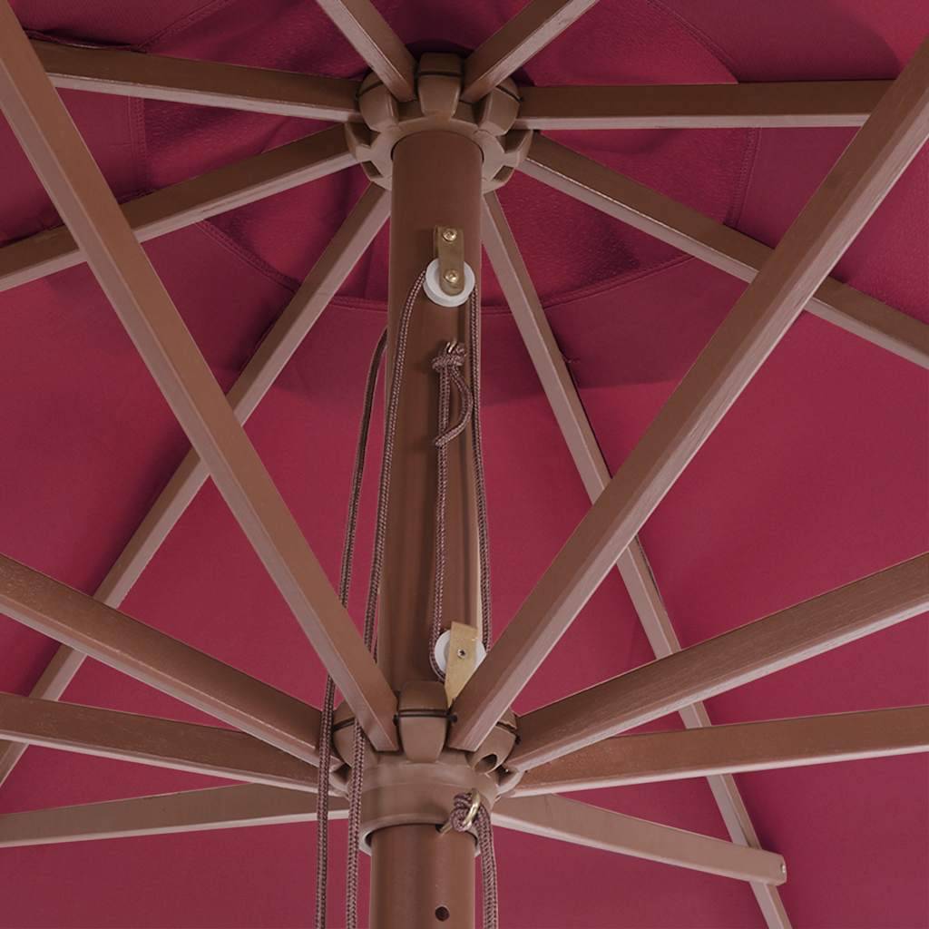 Prolenta Premium - Parasol polyester rouge 350 x 240 cm - Prolenta premium p375.8 - Image 4