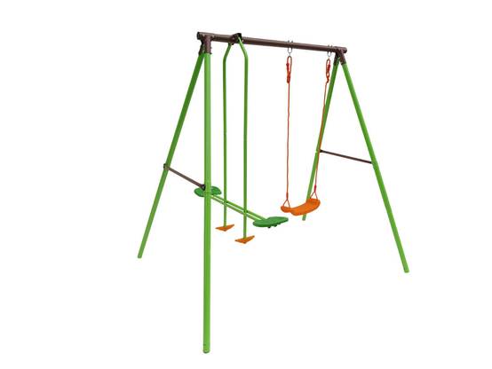 Portique Acier "lola" - 1.96m - 2 Agrès -habitat Et Jardin - Image 2