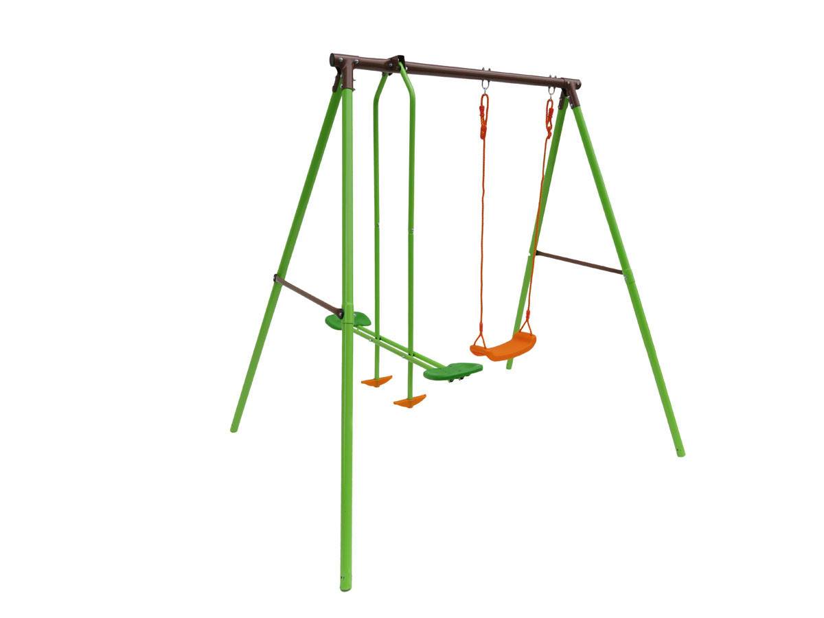 Portique Acier "lola" - 1.96m - 2 Agrès -habitat Et Jardin - Image 2