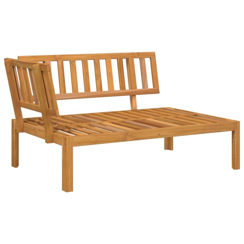 ComfortXL - Salon de Jardin Palette 4pcs Bois d'Acacia à Lattes Modulable avec Table pour Terrasse Brun Huilé – ComfortXL Outdoor Living - Image 3