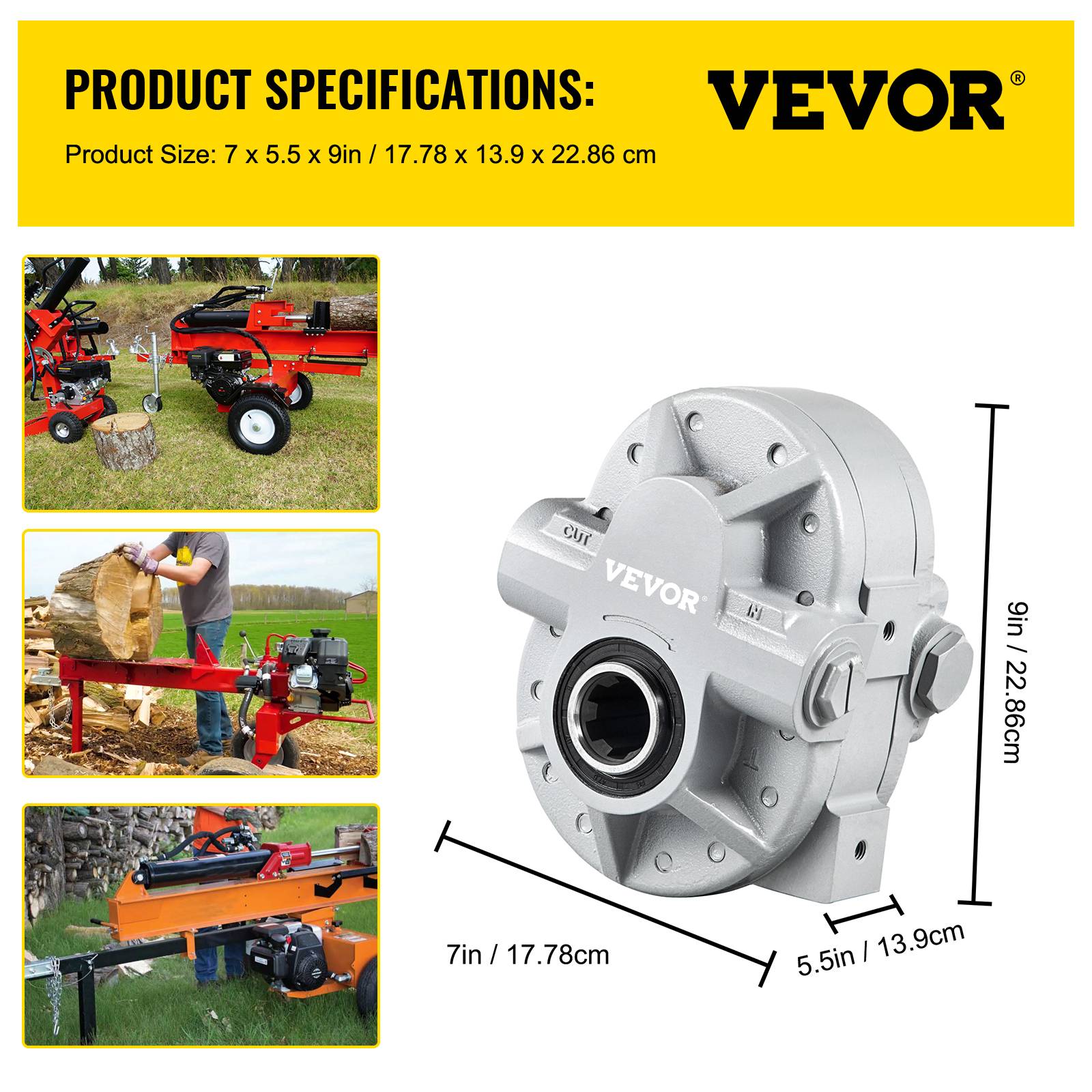 Vevor - VEVOR Pompe hydraulique 21,2 GPM, 540 tr/min, 2500 PSI, SAE 12. Pour hayon. - Image 7