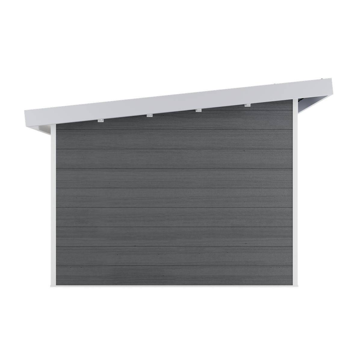 Direct Abris - Abri de Jardin Composite ALMA - 9m2 Gris/blanc - Cabane de Jardin - Image 5