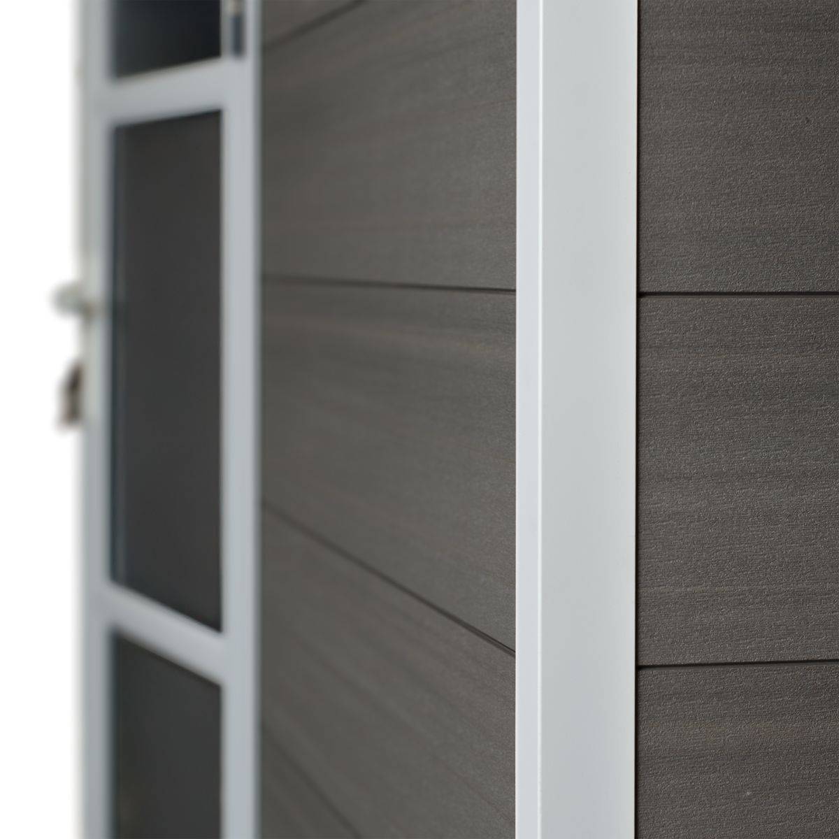 Direct Abris - Abri de Jardin Composite ALMA - 9m2 Gris/blanc - Cabane de Jardin - Image 9