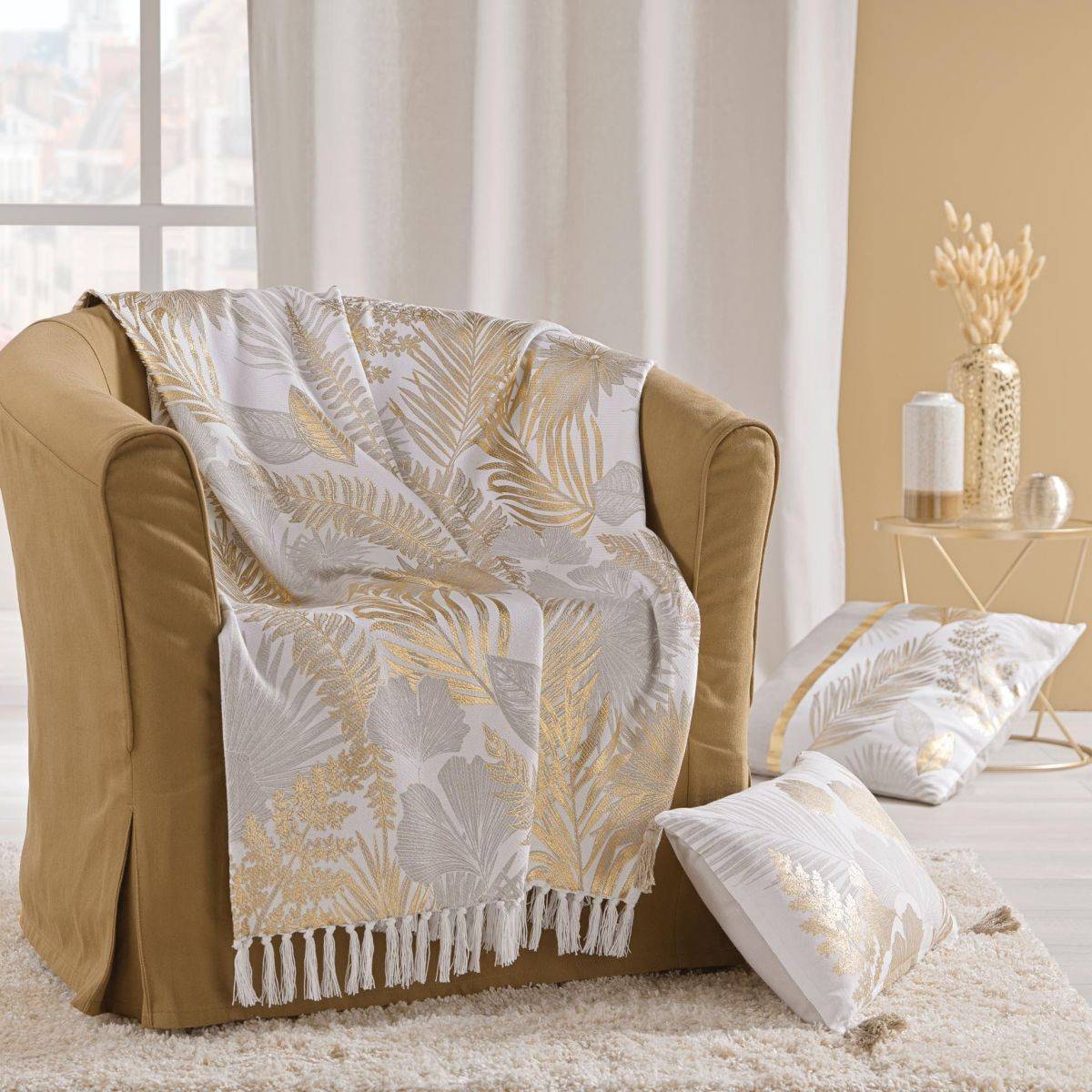Coussin Déco Imprimé "Melisse" 30x50cm Multicolore - Image 5