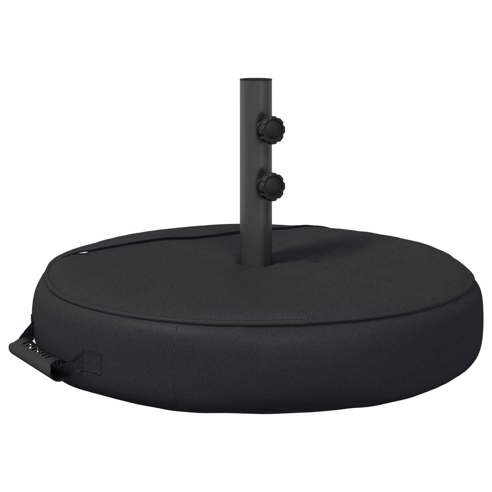 Base de parasol acier noir 65 x 65 x 40 cm - PANGIVO - Image 2