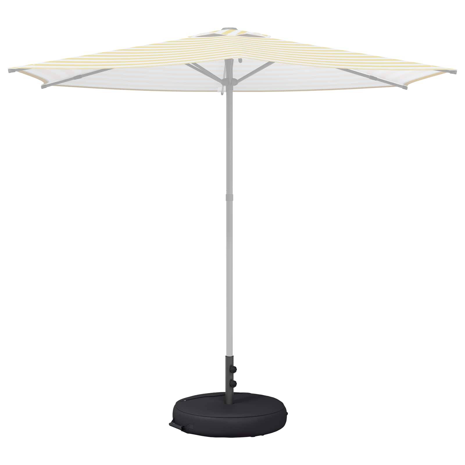 Base de parasol acier noir 65 x 65 x 40 cm - PANGIVO - Image 3