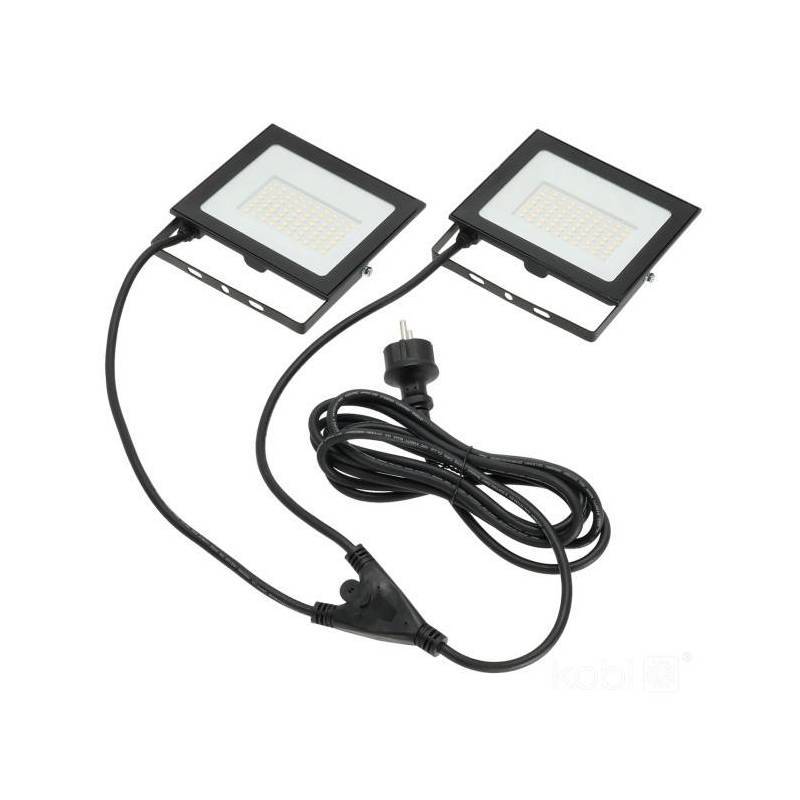 Projecteur de chantier LED TIGRA TRÉPIED 2x50W 4000K IP54 blanc naturel - Image 3