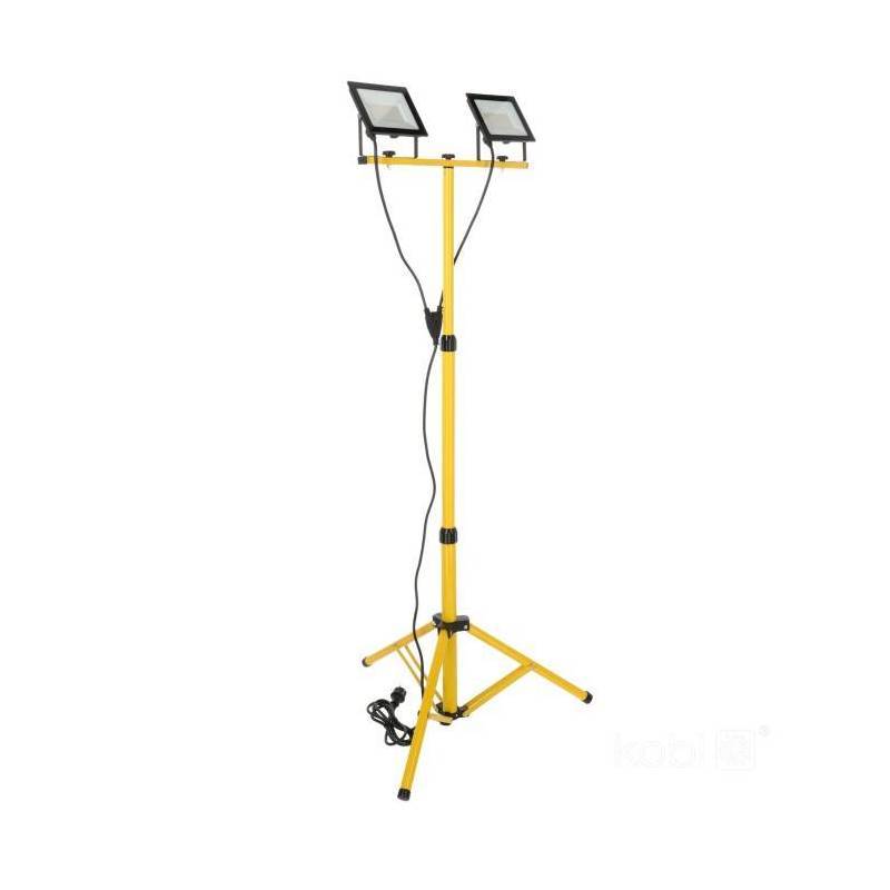 Projecteur de chantier LED TIGRA TRÉPIED 2x50W 4000K IP54 blanc naturel - Image 1
