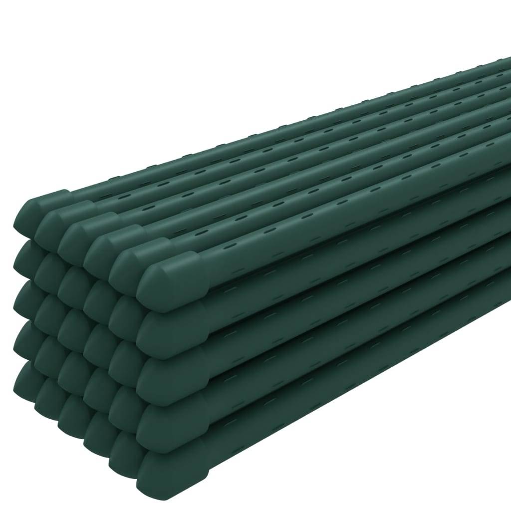 Vidaxl - Piquets pour plantes de jardin 30 pcs vert 115 cm acier vidaXL 319369 - Image 4