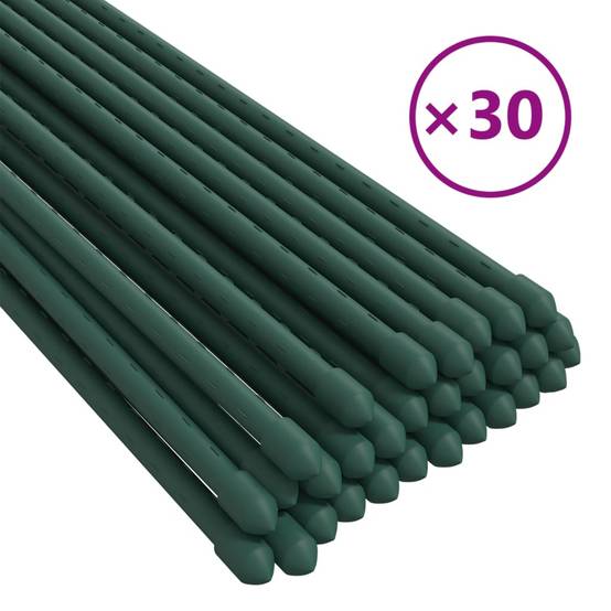 Vidaxl - Piquets pour plantes de jardin 30 pcs vert 115 cm acier vidaXL 319369 - Image 2