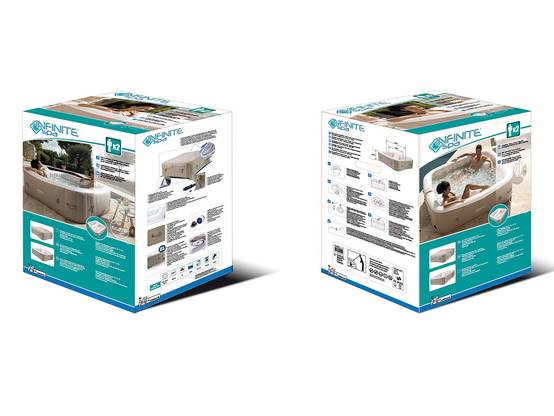 Infinite Spa - Spa gonflable Elite carré Bulles 2 places + Accessoires offerts - Infinite Spa - Image 7