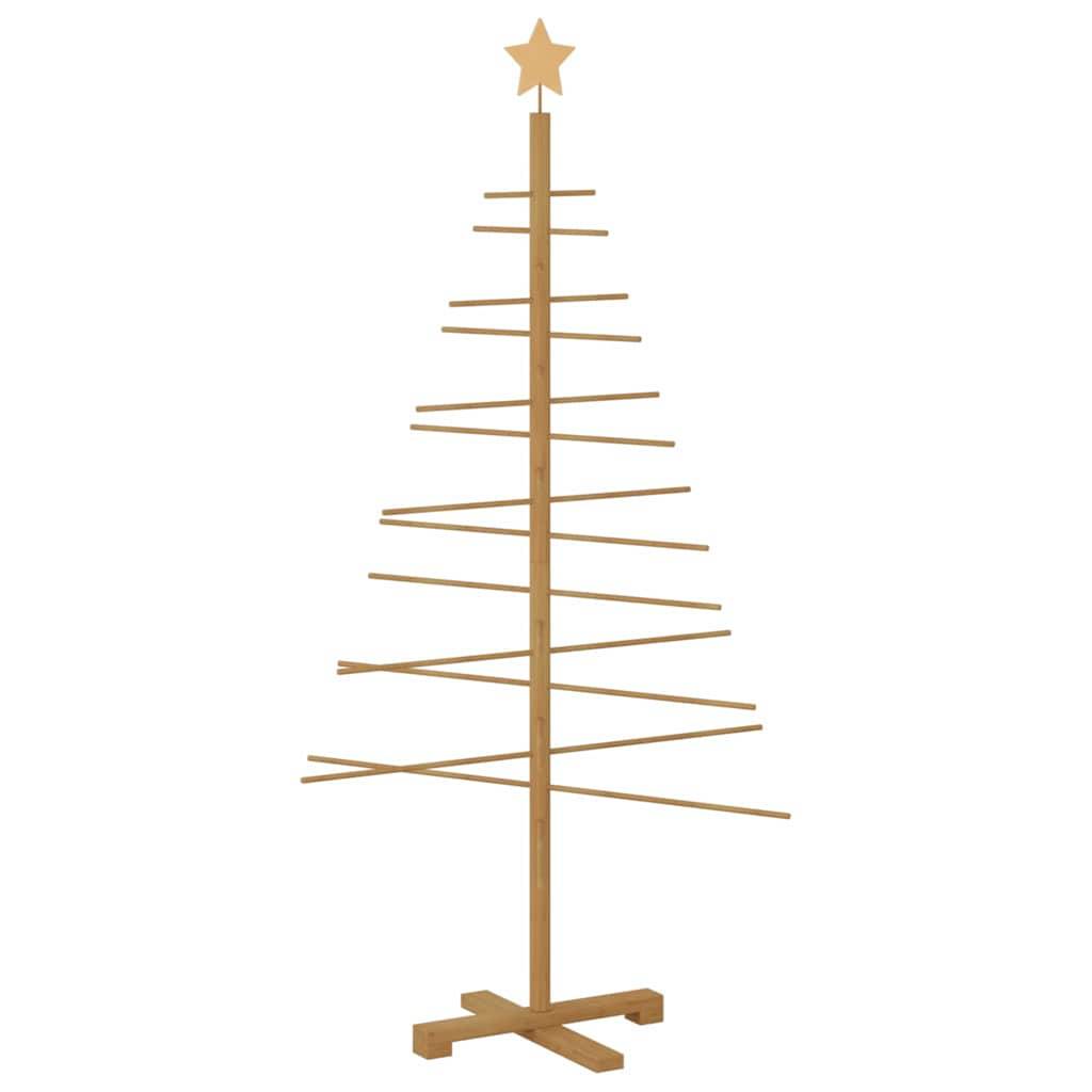 Maison Chic - Sapin de Noël | Arbre de Noël en bois avec support Marron 150 cm Bambou Maison Chic - Image 1