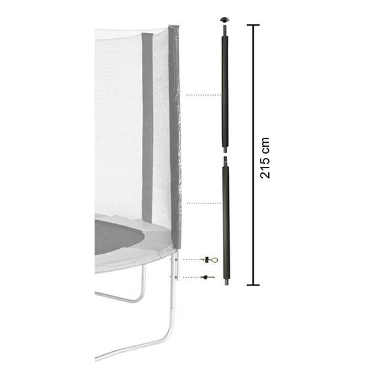Kangui - Lot de 6 poteaux Ø25 mm trampoline toutes marques mousse, visserie, capuchon Kangui - Image 4