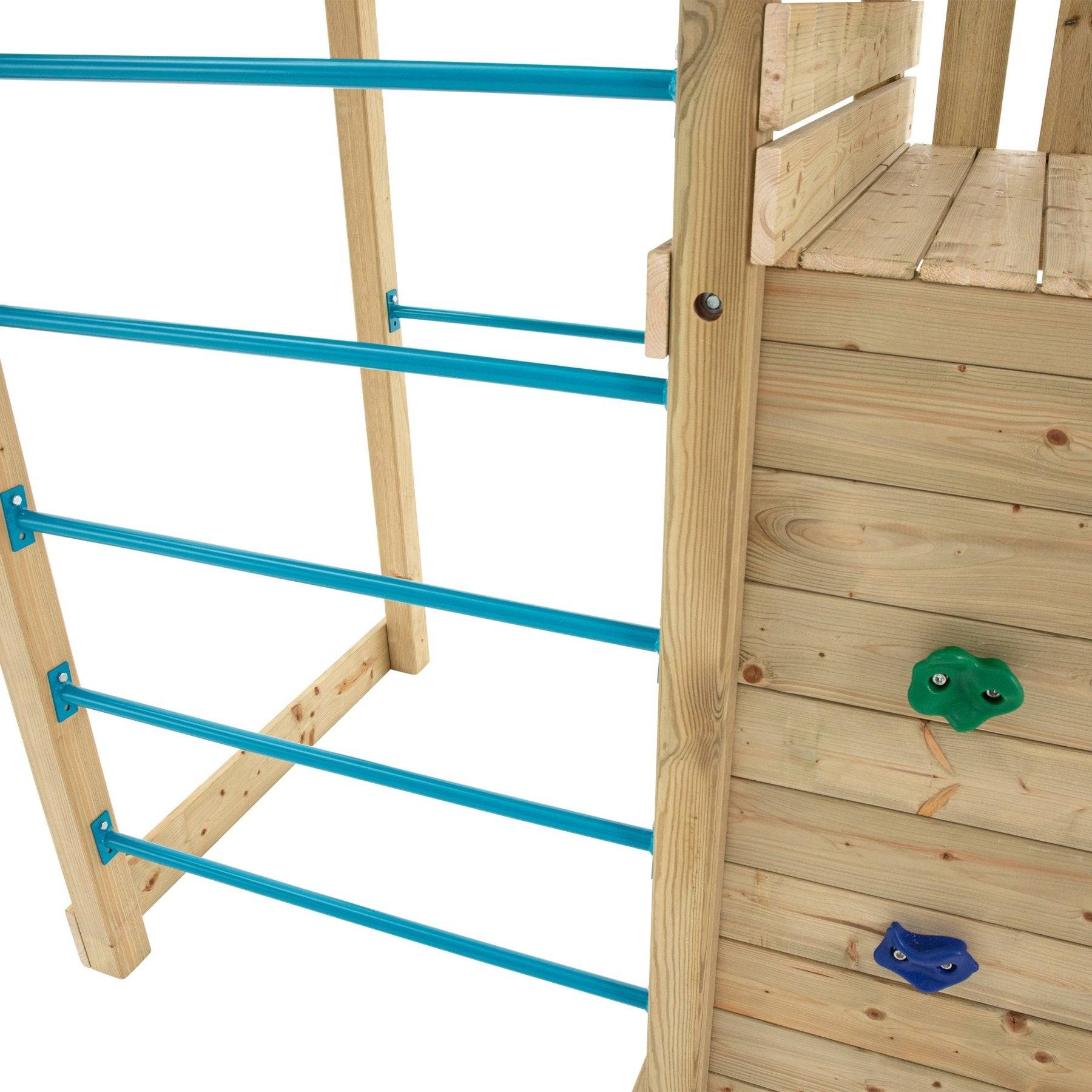 Tp Toys - AIre de jeux tour avec mur d'escalade et toboggan - bois FSC® - H270 cm - CLÉMATITE SKYWOOD - Image 8