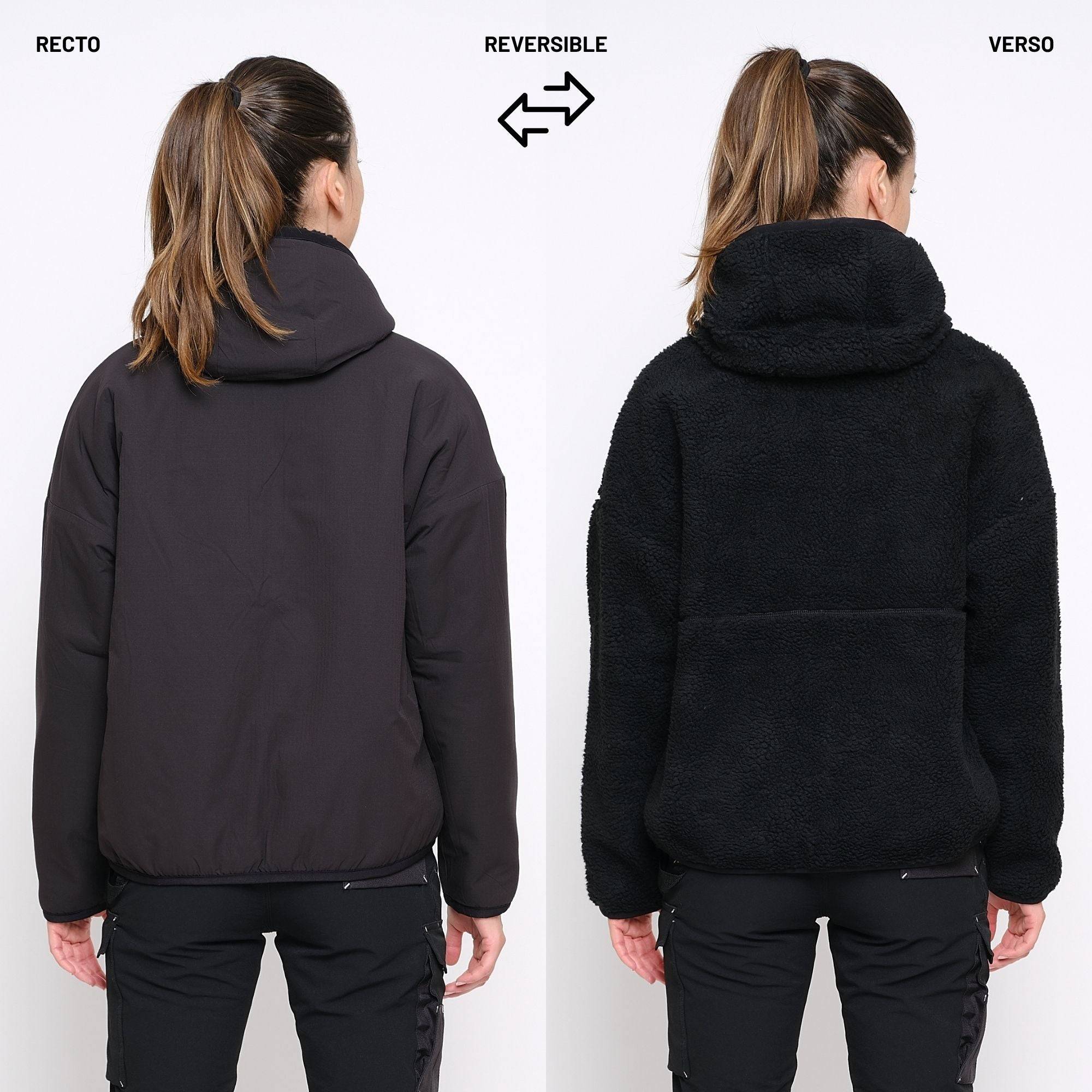 Nineworths - MUNA - POLAIRE DE TRAVAIL RÉVERSIBLE - 1193 | Noir - Image 4