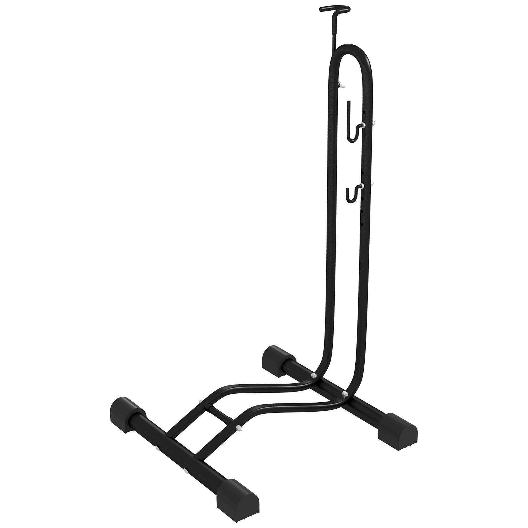 Support noir pour vélos vertical ou horizontal, crochets réglables 24 à 29 pouces 700c, garage rangement - Image 2