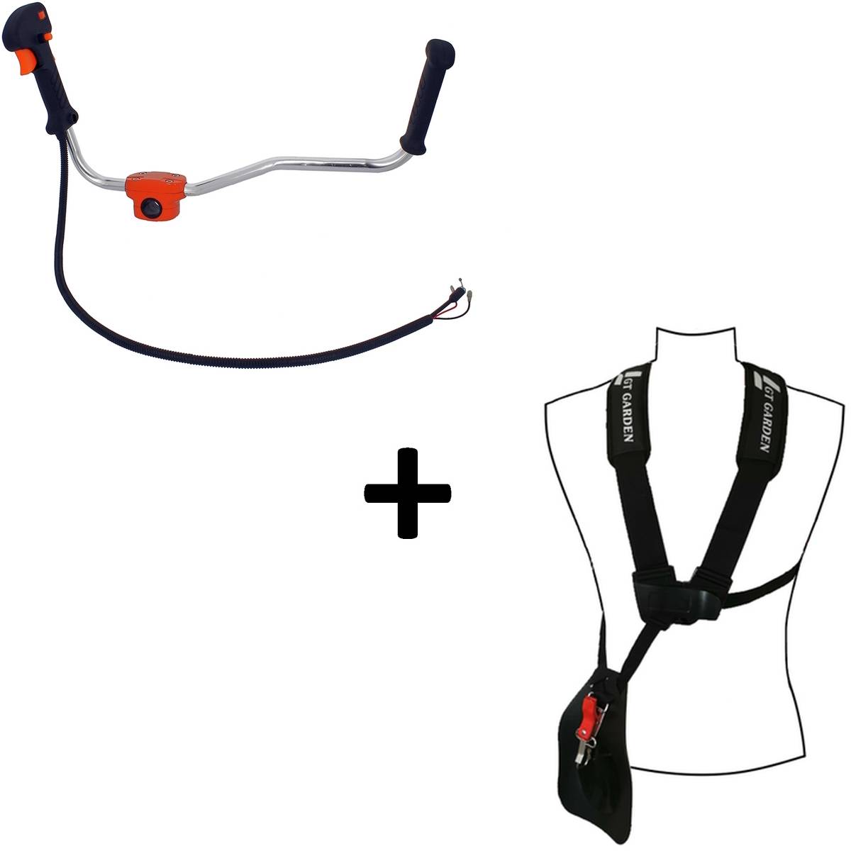 Gt Garden - Guidon et harnais pour débroussailleuse - GT GARDEN