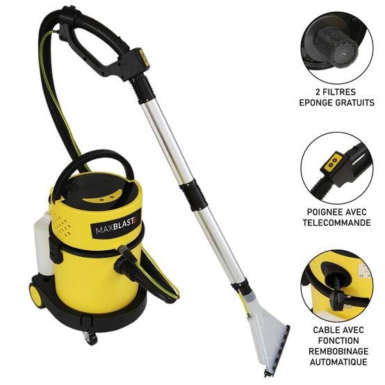 Maxblast - Aspirateur shampouineuse MAXBLAST Fonction Sèche & Humide 20 L - Image 2
