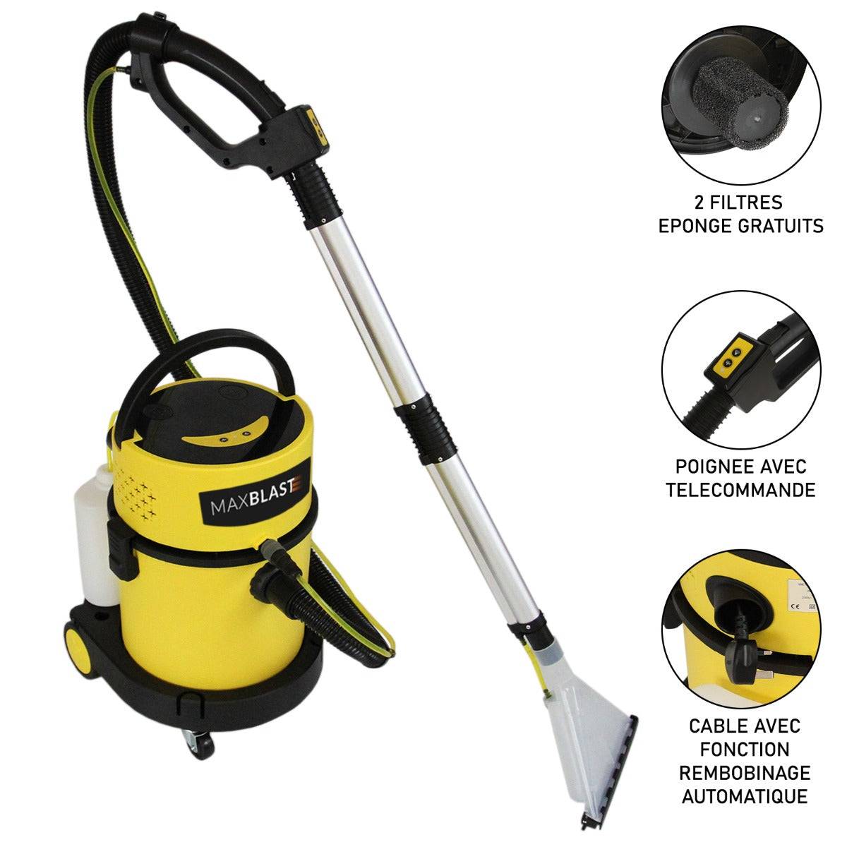 Maxblast - Aspirateur shampouineuse  MAXBLAST Fonction Sèche & Humide 20 L - Image 2