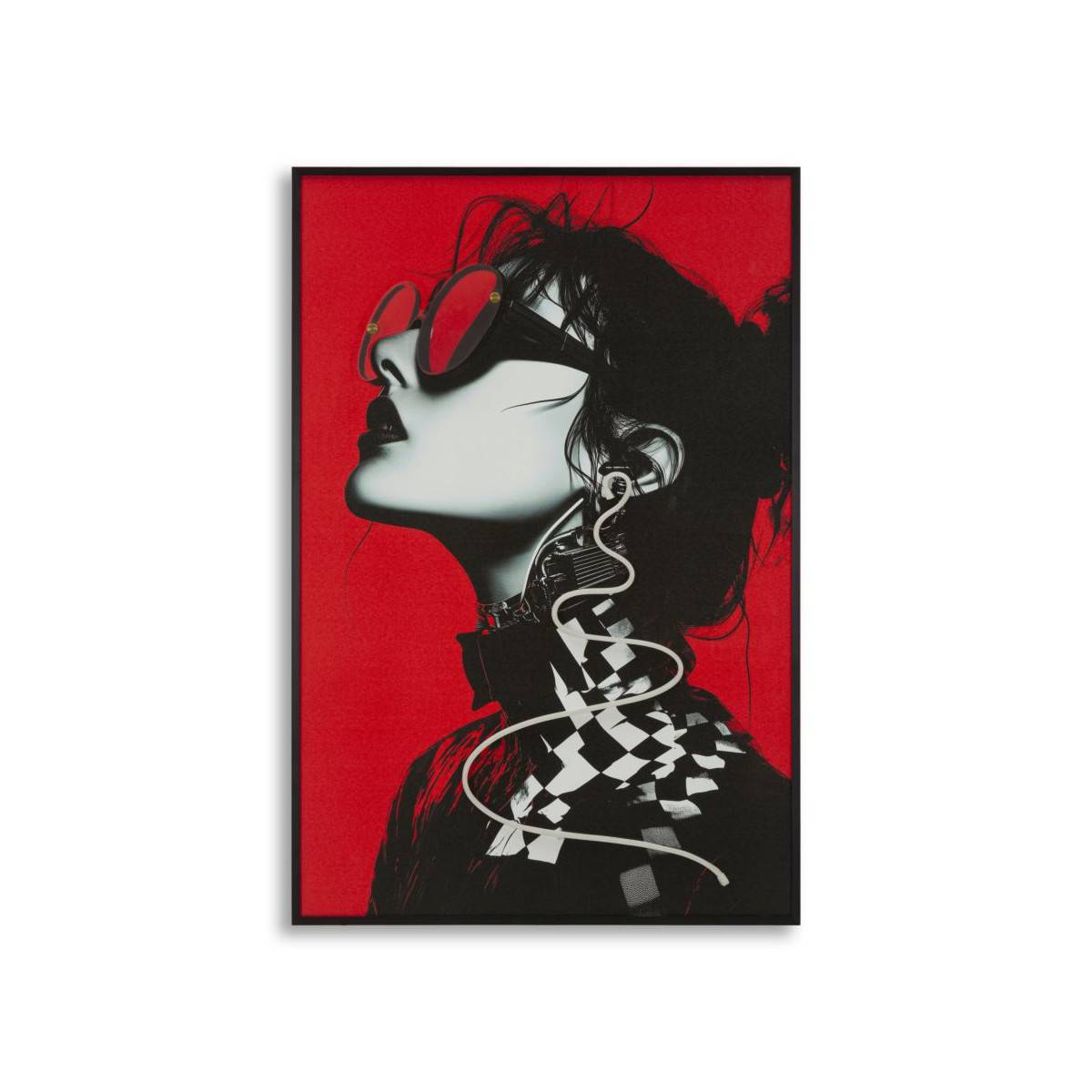 Paris Prix - Tableau Imprimé à LED "Psyco II" 60x90cm Multicolore - Image 1