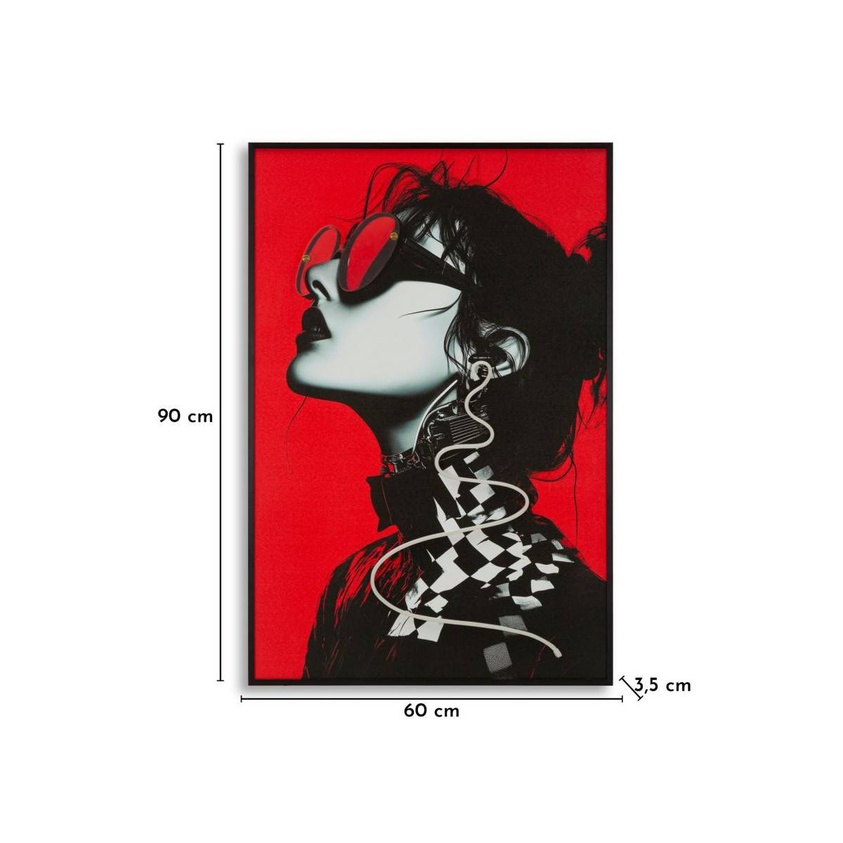 Paris Prix - Tableau Imprimé à LED "Psyco II" 60x90cm Multicolore - Image 9