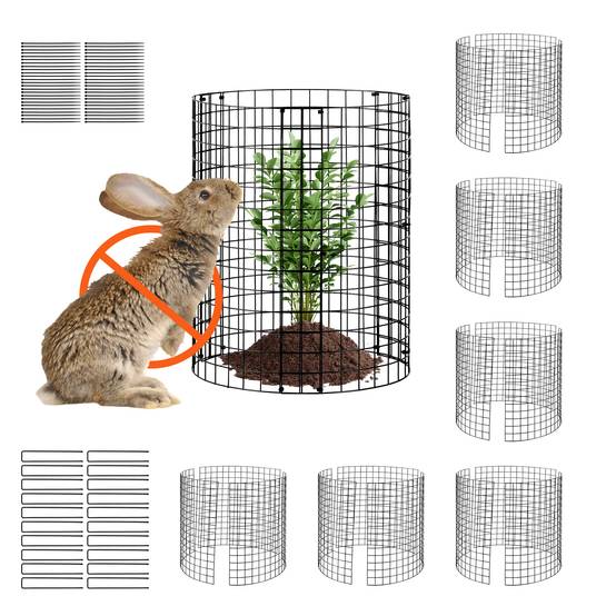 VEVOR Protections plantes animaux, lot 6, diamètre 32 cm, hauteur 35,6 cm. Grillage. - Image 1