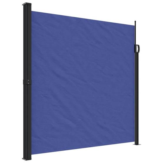 Store Banne - Auvent latéral rétractable bleu 200x500 cm - MEUBLE PRO - Image 1
