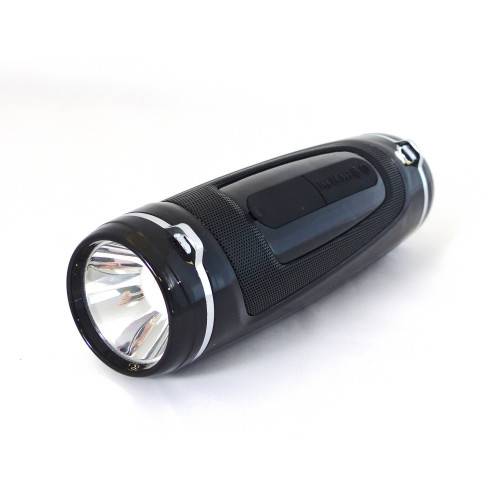 Lampe-torche avec Enceinte intégrée 10W BT noire LightSound - Image 1