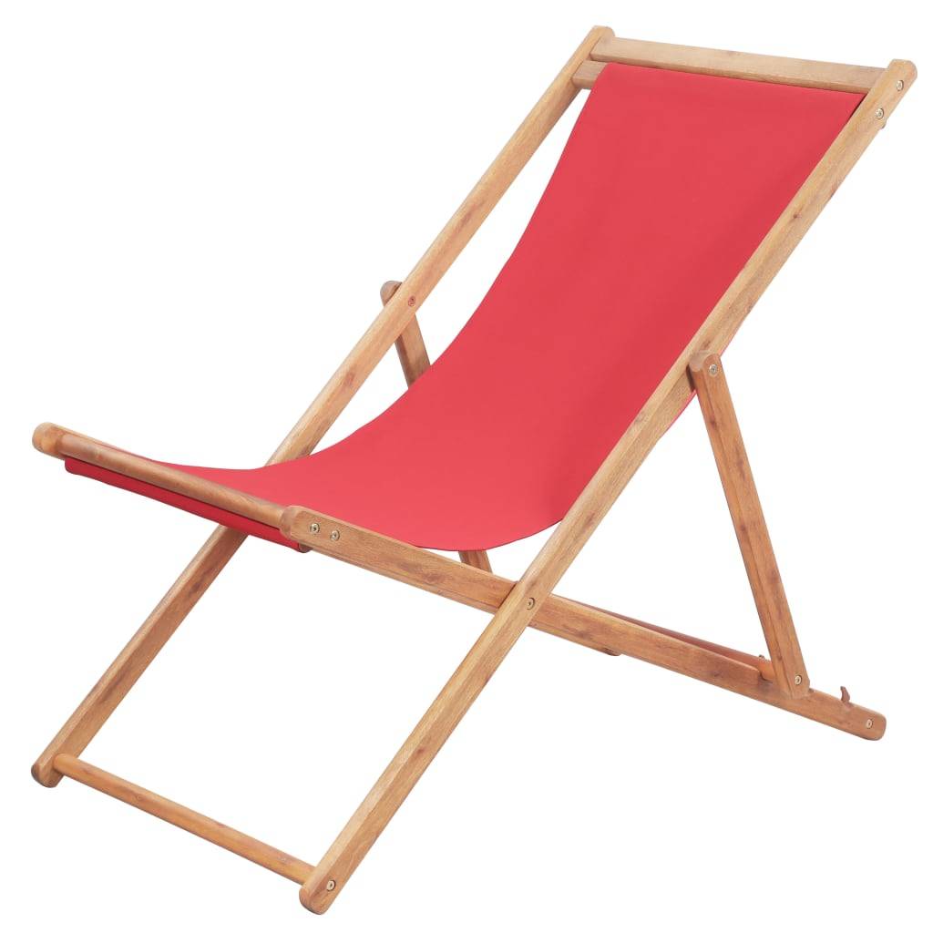 Chaise bois composite 1 places polyester rouge - Prolenta premium p330.4 - Image 2