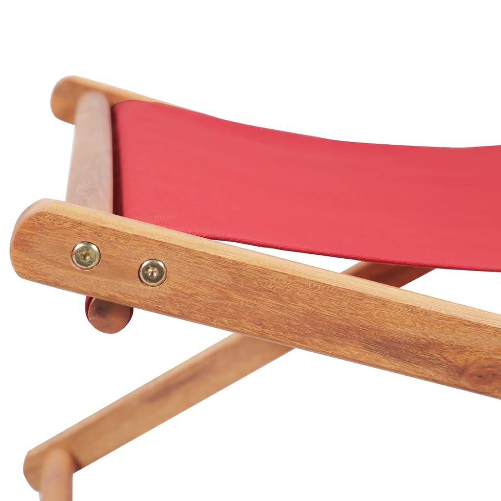 Chaise bois composite 1 places polyester rouge  - Prolenta premium  p330.4 - Image 8