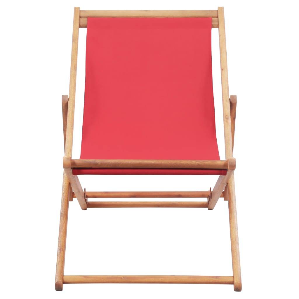 Chaise bois composite 1 places polyester rouge - Prolenta premium p330.4 - Image 1