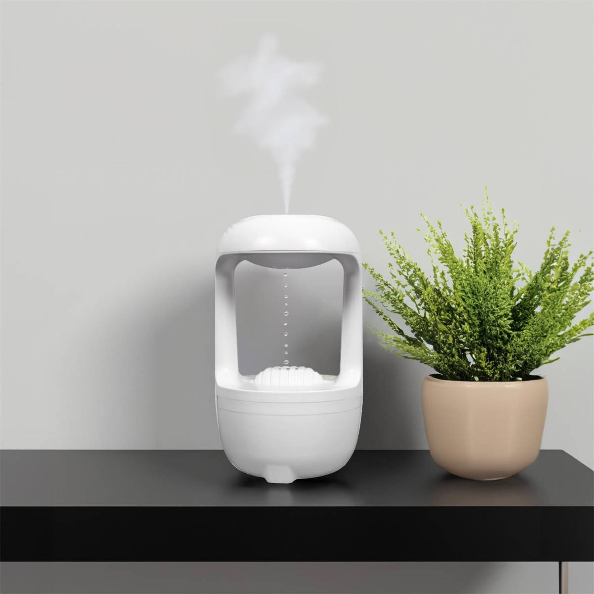 Cook Concept - Diffuseur d'Huile Essentielle "Gouttes" 23cm Blanc - Image 7