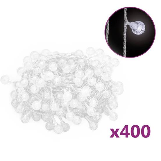Guirlande Lumineuse Globe 400 LED Décoration Jardin 40m Blanc Froid – ComfortXL Outdoor Living - Image 2
