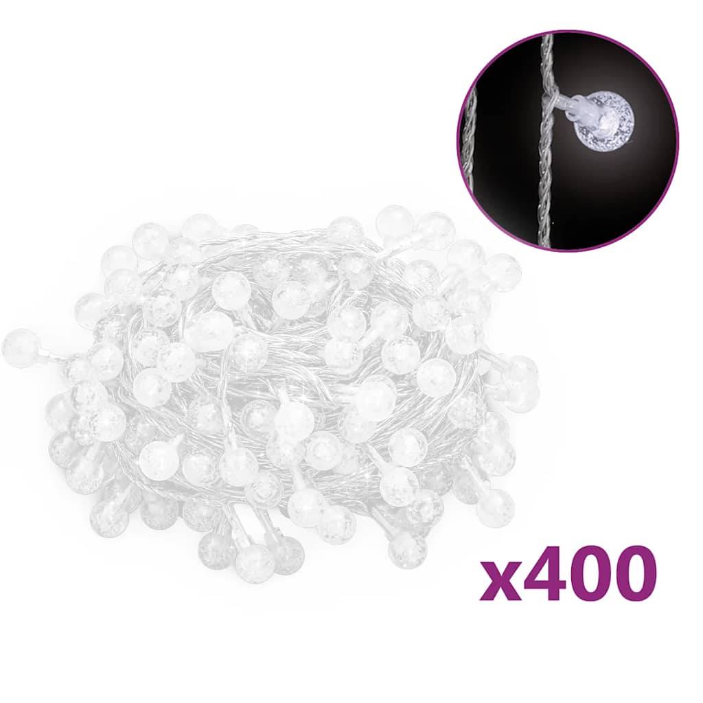 Guirlande Lumineuse Globe 400 LED Décoration Jardin 40m Blanc Froid – ComfortXL Outdoor Living - Image 2