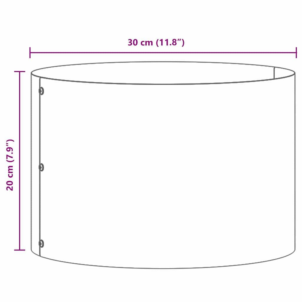 Maison Chic - Cache-pot, Pot De Fleurs Argent 30 x 30 x 20 cm Acier galvanisé g340 - Image 7