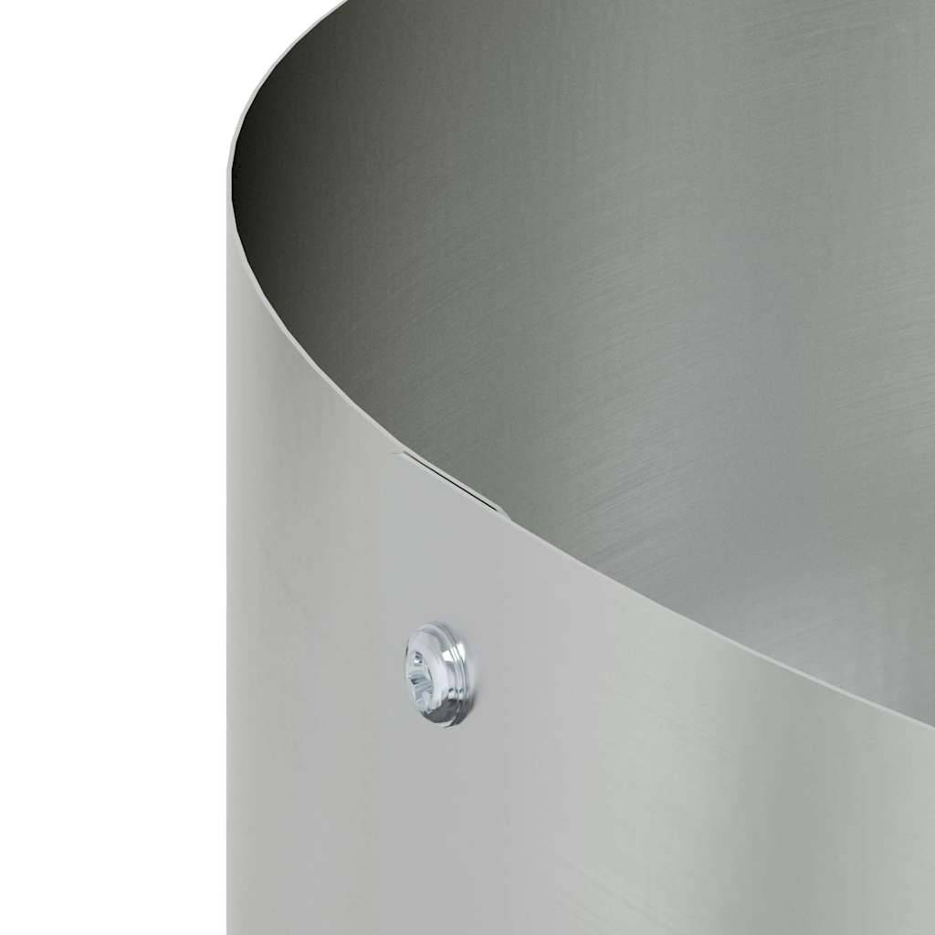 Maison Chic - Cache-pot, Pot De Fleurs Argent 30 x 30 x 20 cm Acier galvanisé g340 - Image 6