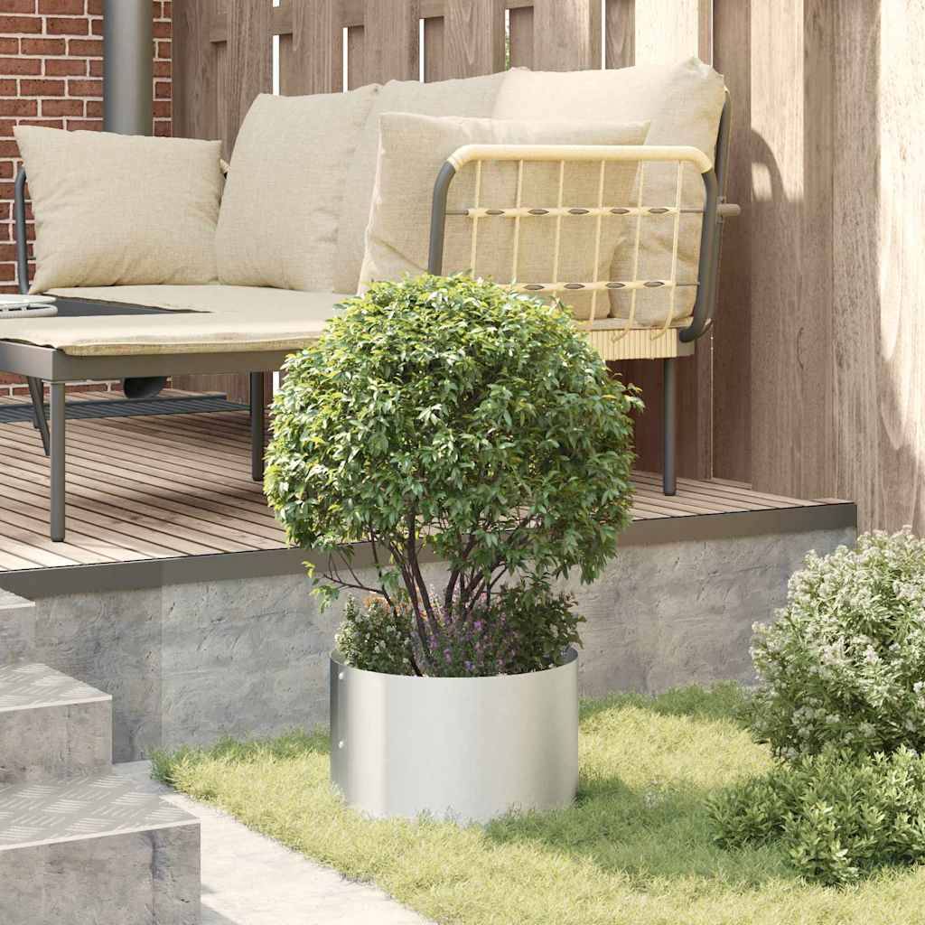 Maison Chic - Cache-pot, Pot De Fleurs Argent 30 x 30 x 20 cm Acier galvanisé g340 - Image 4