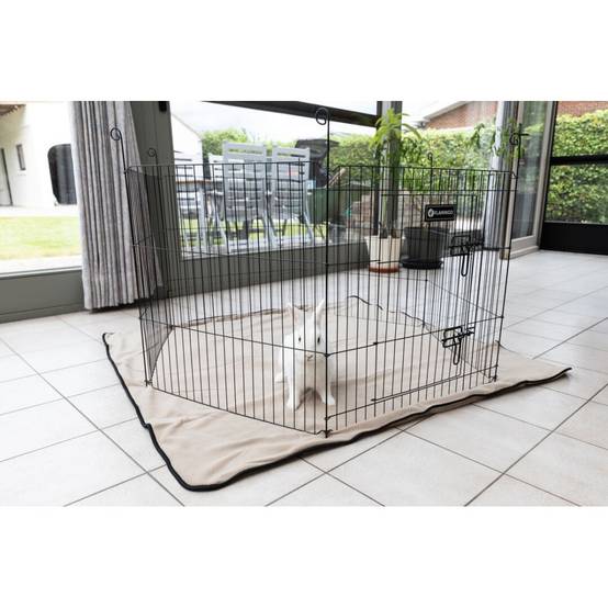 Flamingo - Enclos Zippo noir ø 120 × hauteur 60 cm pour lapin - Image 6